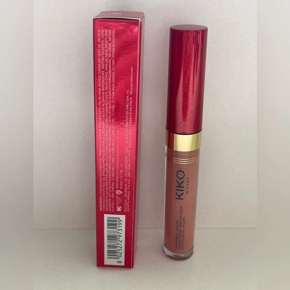 Kiko Milano • Wonder Woman Flash of Light Lip Gloss • 03 Epic Peach 🍑 • 🆕